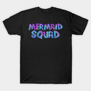 Mermaid Squad Party Tee For Girls T-Shirt